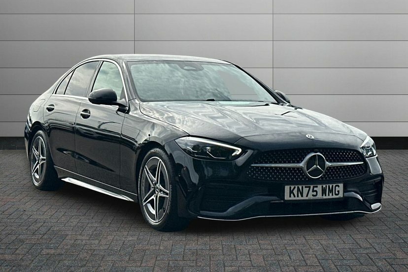 Mercedes-Benz C Class C200h Mhev Amg Line Saloon Black
