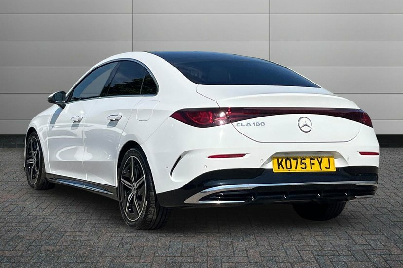 Mercedes-Benz CLA Class Cla180h Hybrid Amg Line Executive Saloon White #2