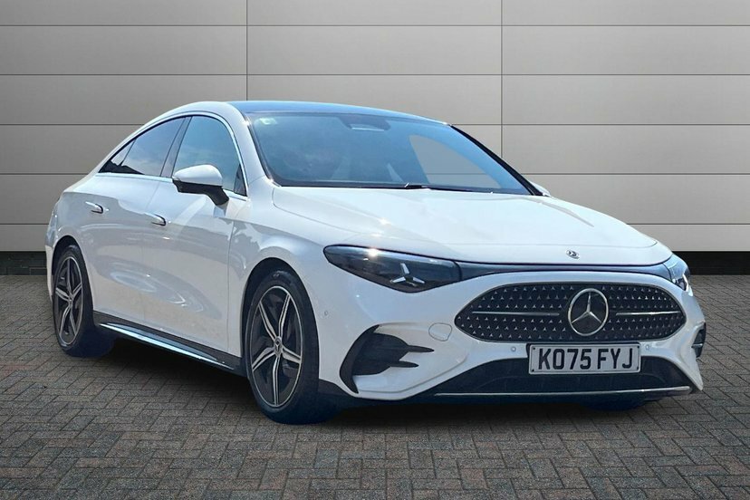Mercedes-Benz CLA Class Cla180h Hybrid Amg Line Executive Saloon White