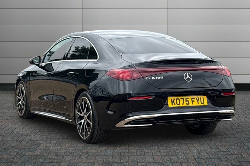 Mercedes-Benz CLA Class Cla180h Hybrid Amg Line Premium Saloon KO75FYU Black #2