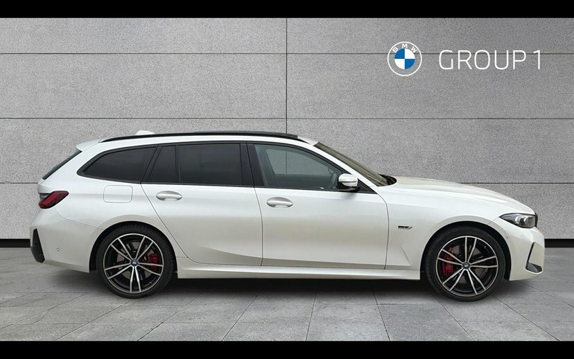 BMW 3 Series 330E Xdrive M Sport Touring YF72VKH White #3