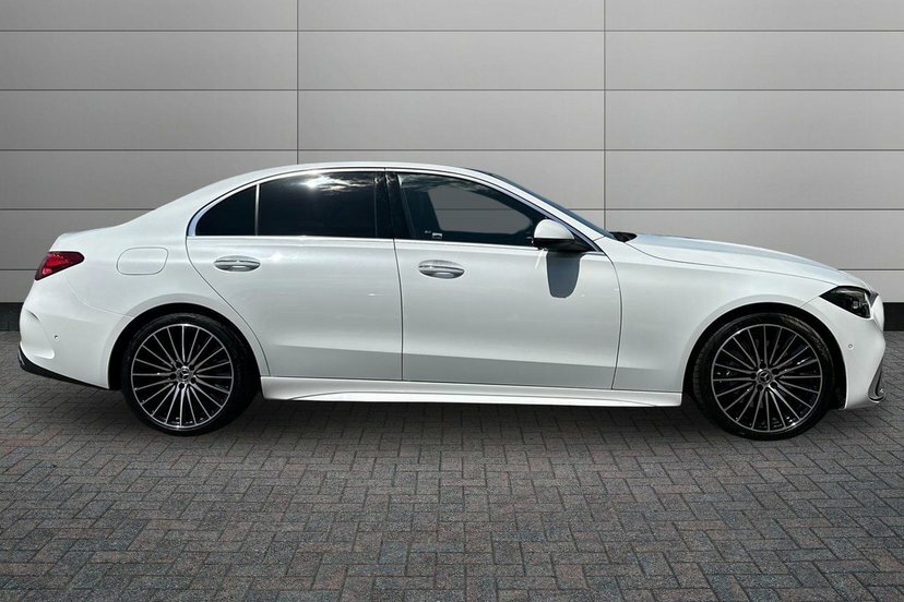 Mercedes-Benz C Class C220d Amg Line Premium Plus Saloon KM25RXF White #3