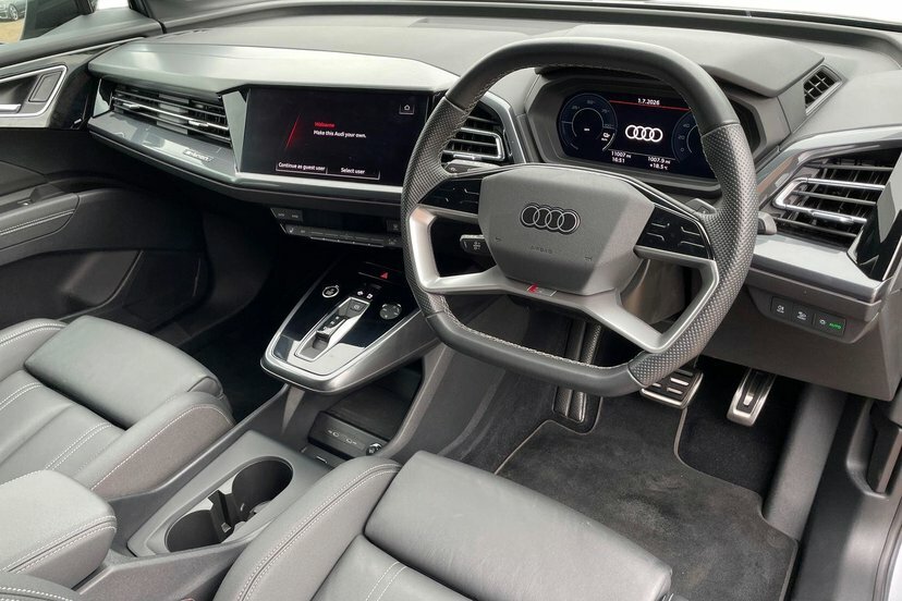 Audi Q4 E Tron 55 Black Edition Suv Quattro 82K Silver #6