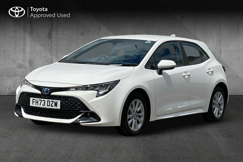Toyota Corolla 1.8 Vvt-h Icon Hatchback Hybrid Cvt 14 White #3