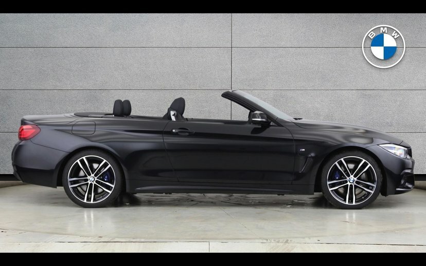 BMW 4 Series 430D M Sport Convertible Black #3