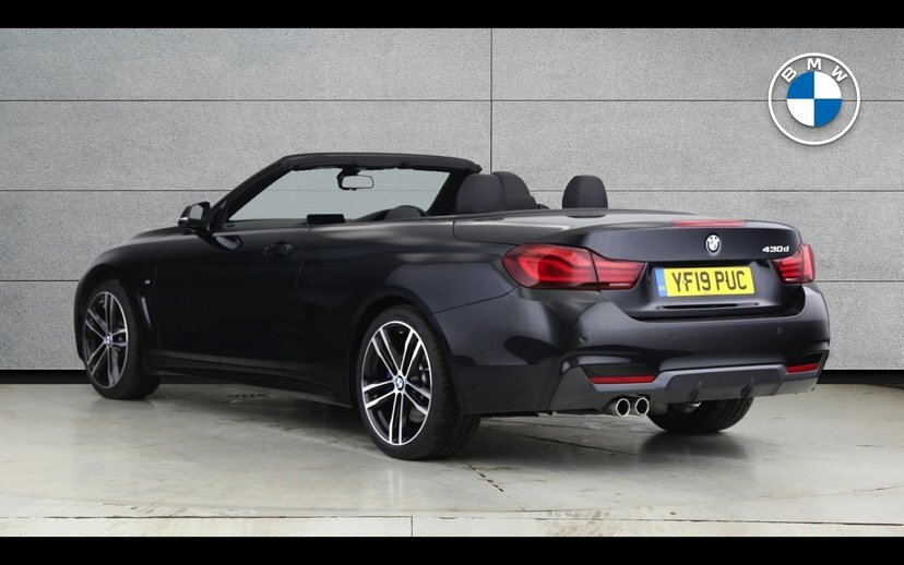 BMW 4 Series 430D M Sport Convertible Black #2