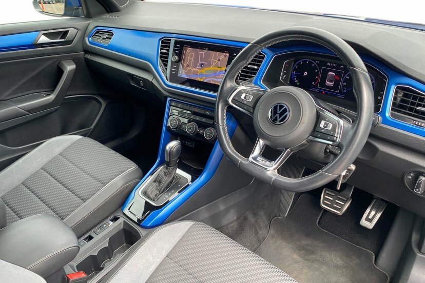 Volkswagen T-Roc 1.5 Tsi Evo R-line Cabriolet Dsg 150 P Blue #6