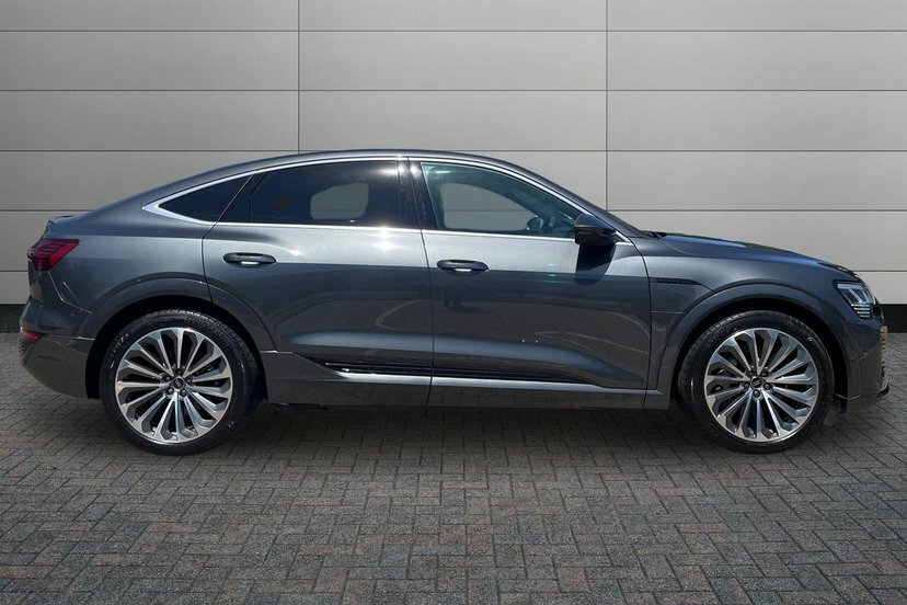 Audi Q8 e tron 55 S Line Sportback Quattro 114K Grey #4