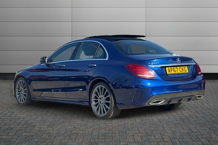 Mercedes-Benz C Class 2.1 C220d Amg Line Premium Saloon G-t AP67CKG Blue #3