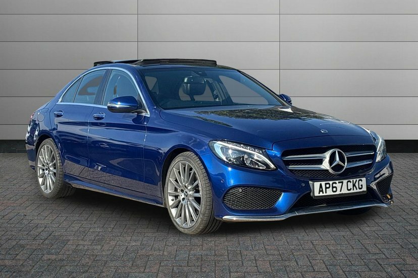 Mercedes-Benz C Class 2.1 C220d Amg Line Premium Saloon G-t Blue