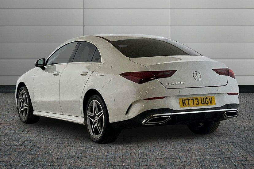 Mercedes-Benz CLA Class Cla 250E Amg Line Executive Coupe KT73UGV White #2