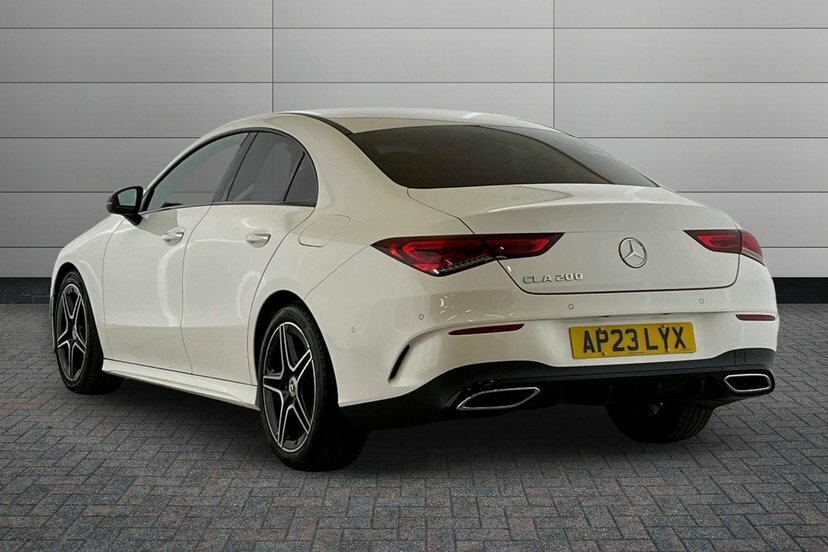 Mercedes-Benz CLA Class Cla 200 Amg Line Premium Coupe White #2