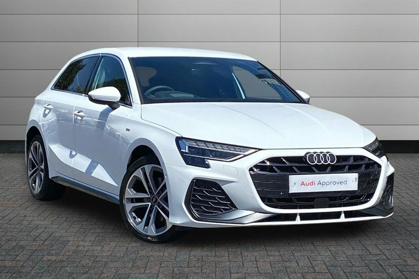 Audi A3 1.5 Tfsie S Line Sportback Plug-in Hybr White