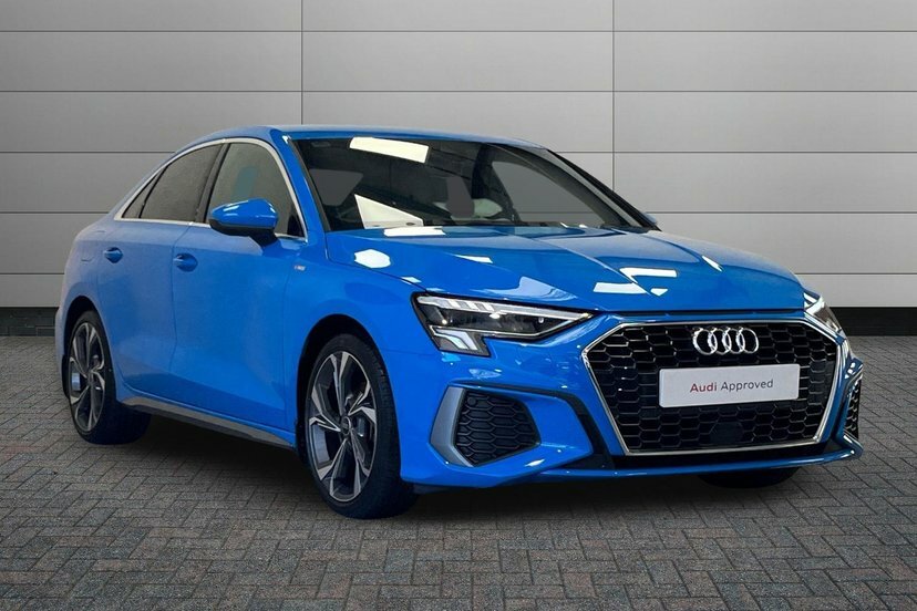 Audi A3 1.5 Tfsi 35 S Line Saloon S Tronic 150 Blue
