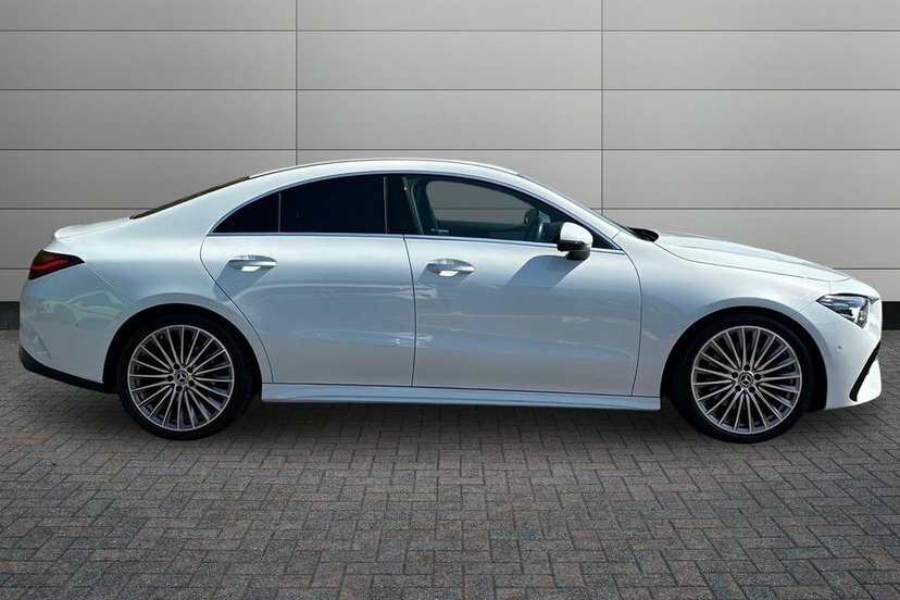 Mercedes-Benz CLA Class Cla220d Amg Line Premium Coupe White #3