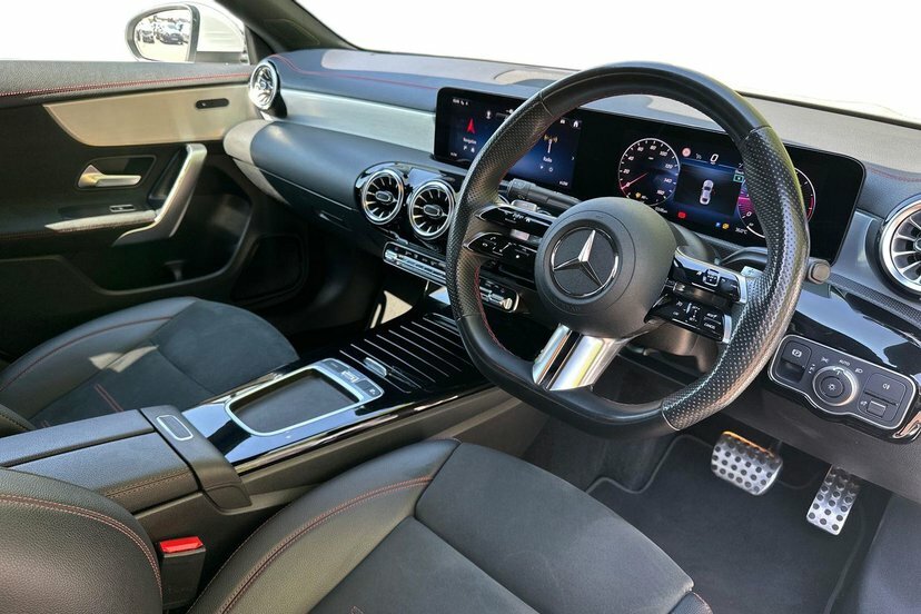 Mercedes-Benz CLA Class Cla220d Amg Line Premium Coupe White #5