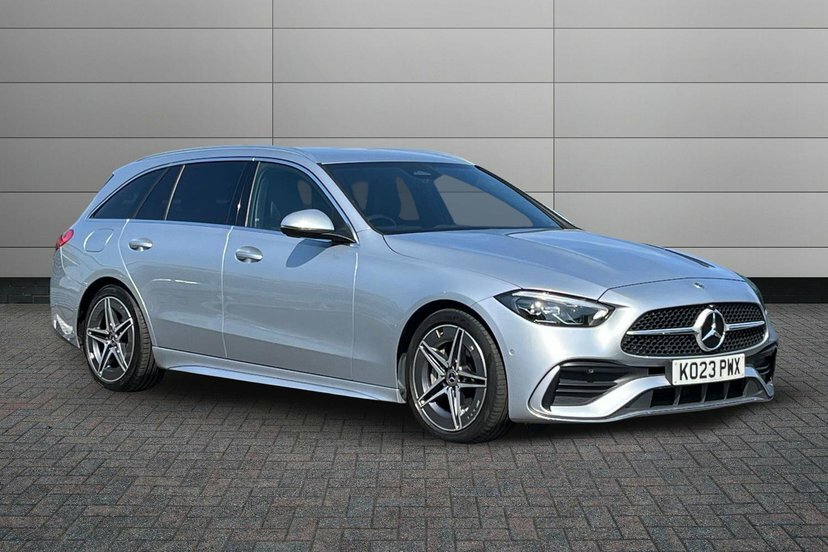 Mercedes-Benz C Class 2.0 C300dh Mhev Amg Line Estate Hybrid Silver