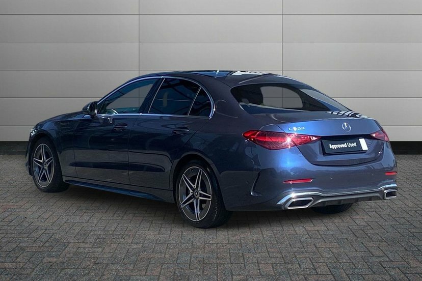Mercedes-Benz C Class C200h Mhev Amg Line Saloon Blue #2