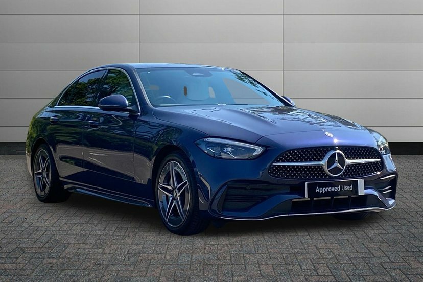 Mercedes-Benz C Class C200h Mhev Amg Line Saloon Blue