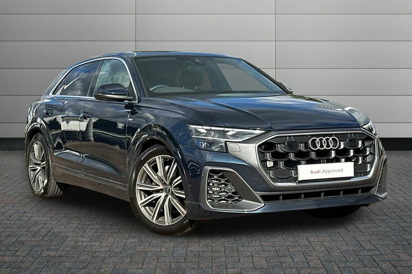 Audi Q8 3.0 Tfsi V6 55 S Line Suv Tiptronic Qua Blue #2
