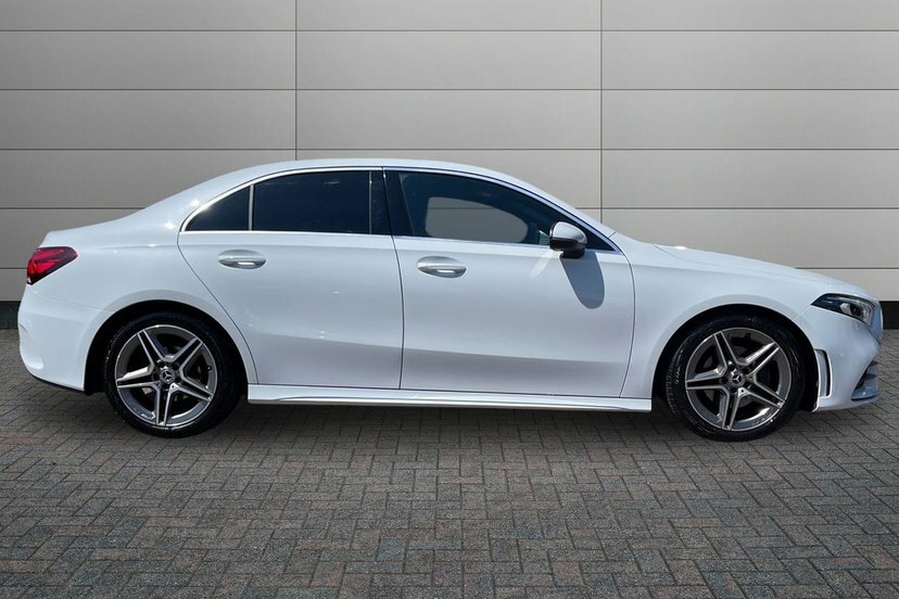 Mercedes-Benz A Class A180 Amg Line Saloon MH21PHU White #3