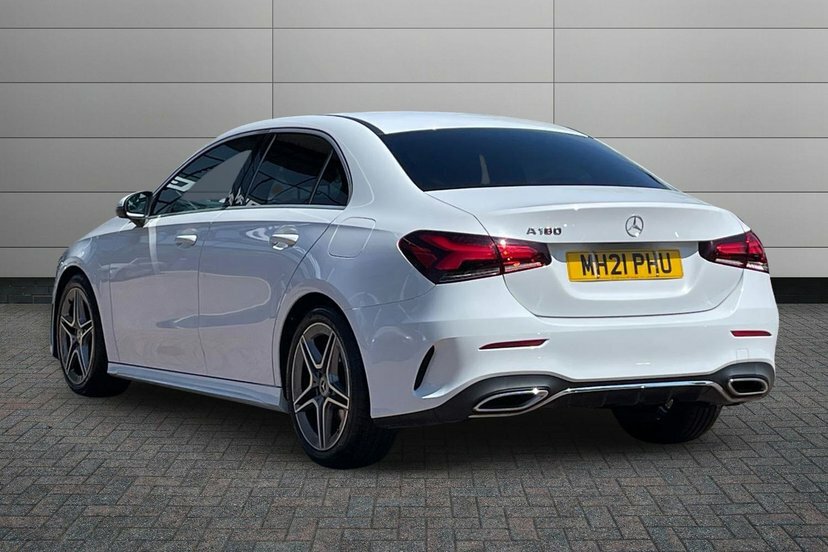 Mercedes-Benz A Class A180 Amg Line Saloon MH21PHU White #2