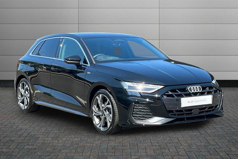 Audi A3 1.5 Tfsi S Line Sportback S Tronic 150 Black