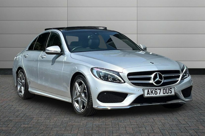 Mercedes-Benz C Class 2.0 C200 Amg Line Premium Saloon G-tr Silver