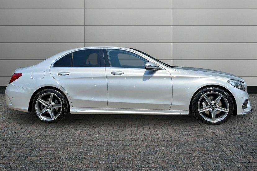 Mercedes-Benz C Class 2.0 C200 Amg Line Premium Saloon G-tr Silver #3