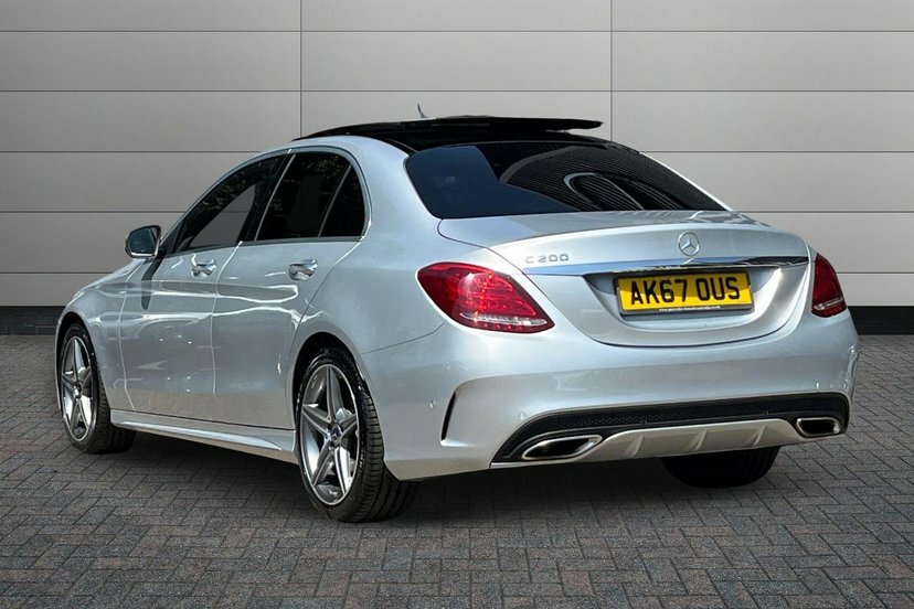 Mercedes-Benz C Class 2.0 C200 Amg Line Premium Saloon G-tr Silver #2
