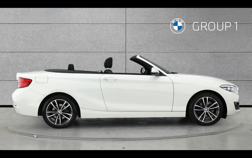 BMW 2 Series 218D Sport Convertible PY19XVL White #3