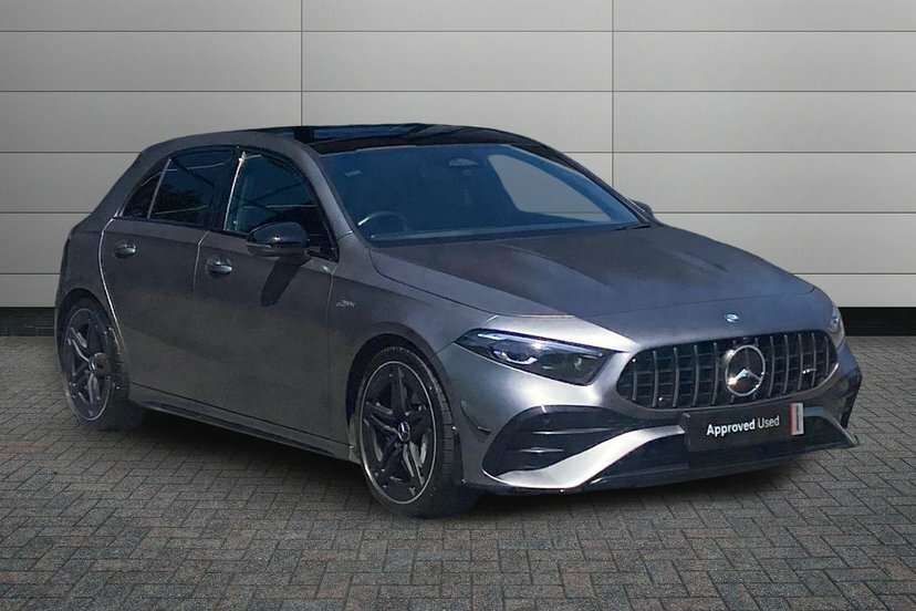 Mercedes-Benz A Class 2.0 A35h Mhev Amg Premium Plus Hatchback Pet Grey