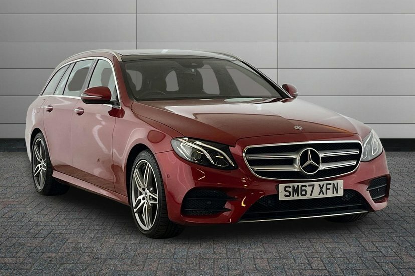 Mercedes-Benz E Class E220d Amg Line Premium Estate Red