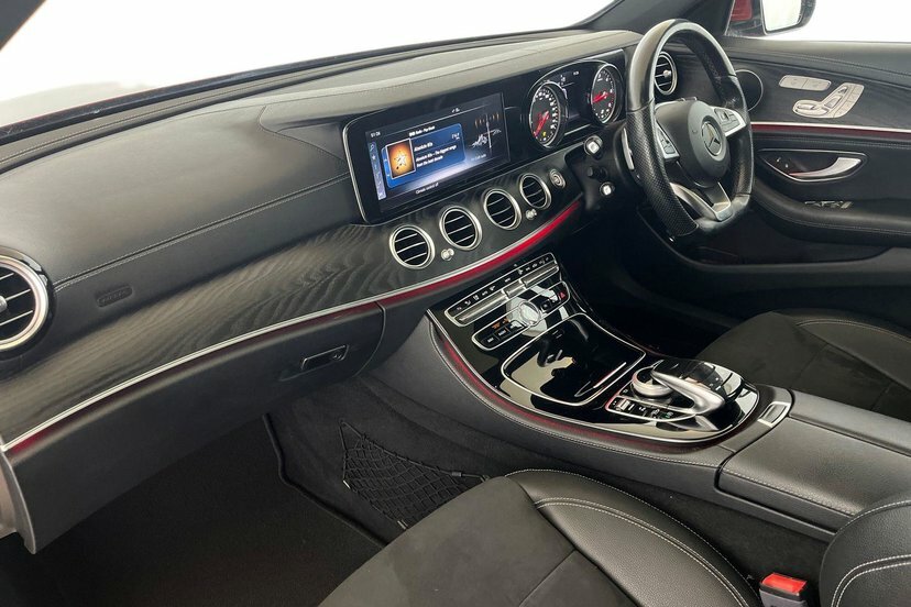 Mercedes-Benz E Class E220d Amg Line Premium Estate SM67XFN Red #2