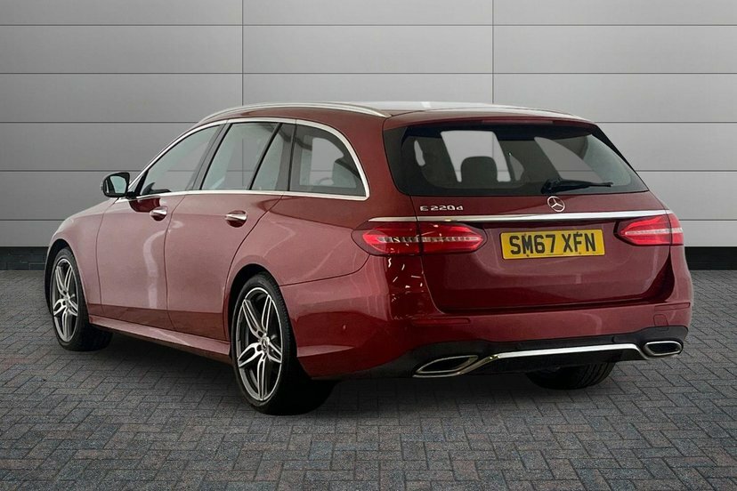 Mercedes-Benz E Class E220d Amg Line Premium Estate SM67XFN Red #3