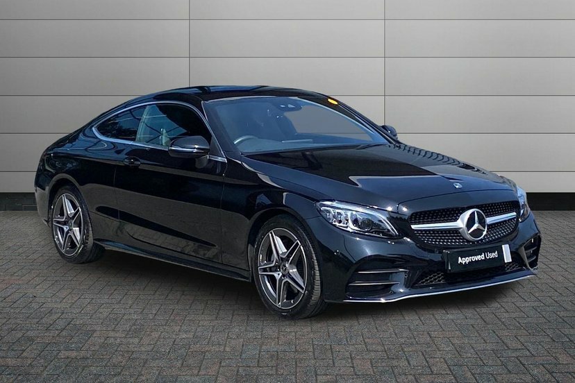 Mercedes-Benz C Class 2.0 C220d Amg Line Premium Coupe G-tr Black