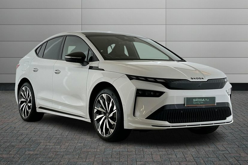Skoda ENYAQ Enyaq Coup- Sportline 85 82 Kwh 286 Ps Single Spee White