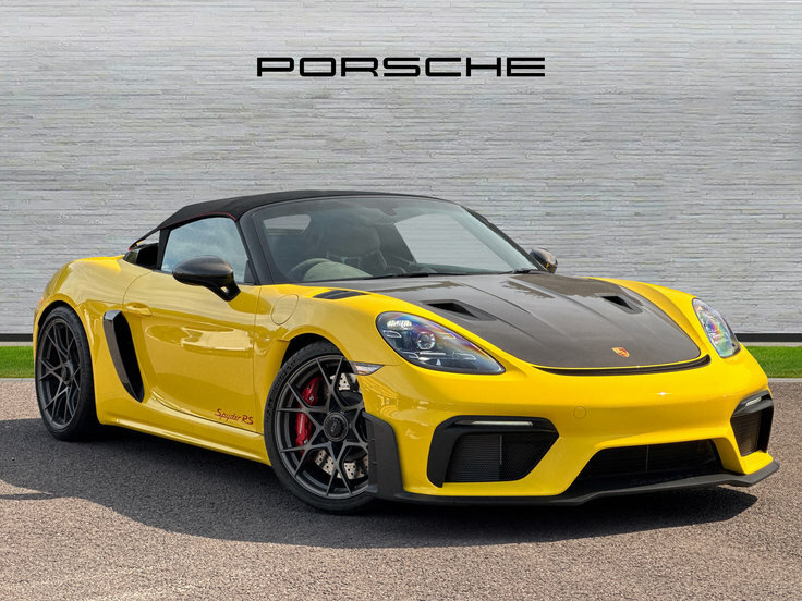 Porsche 718 Spyder Automatic White #1