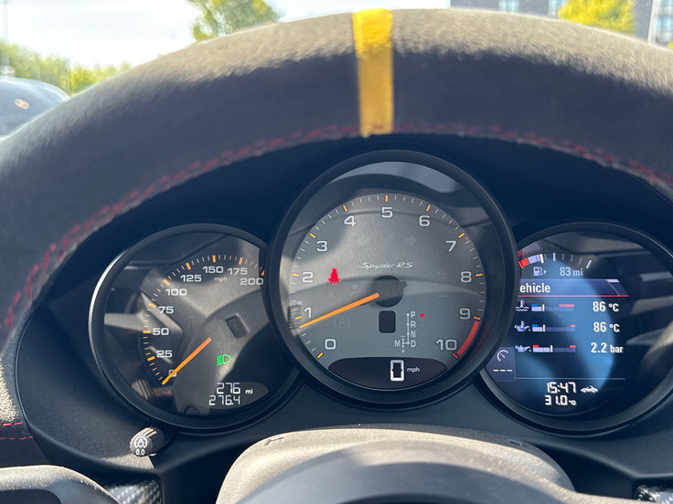 Porsche 718 Spyder Automatic White #13