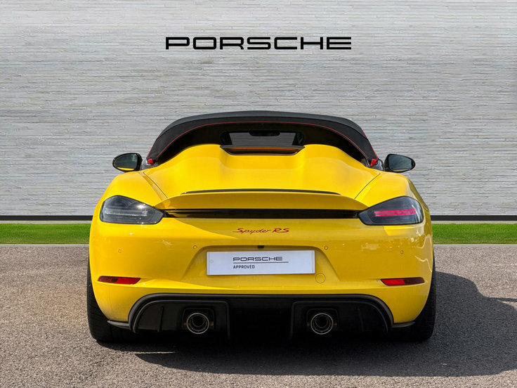 Porsche 718 Spyder Automatic White #4
