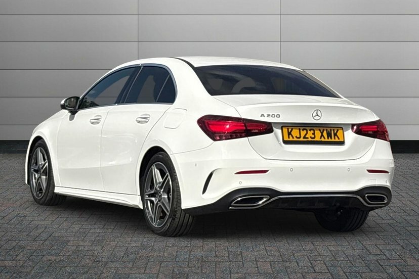 Mercedes-Benz A Class 1.3 A200h Mhev Amg Line Executive Saloon Pet KJ23XWK White #2