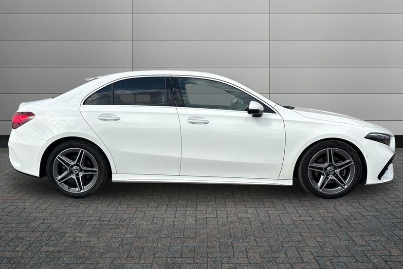 Mercedes-Benz A Class 1.3 A200h Mhev Amg Line Executive Saloon Pet KJ23XWK White #3
