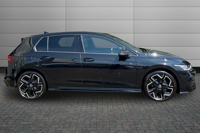 Volkswagen Golf 1.5 Etsi Mhev R-line Hatchback Hybrid D KY75PZH Black #4