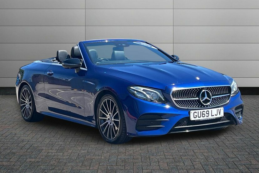 Mercedes-Benz E Class 2.0 E220d Amg Line Cabriolet G-tronic Blue