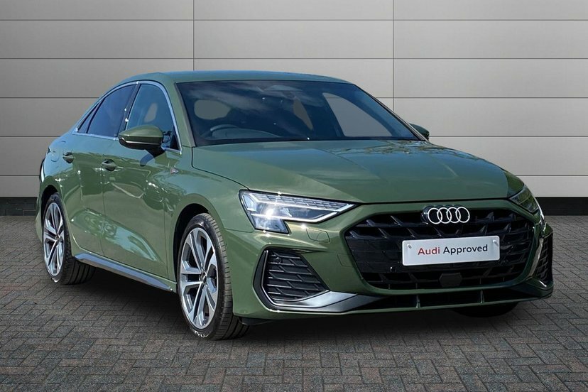 Audi A3 1.5 Tfsi S Line Saloon S Tronic 116 Ps Green