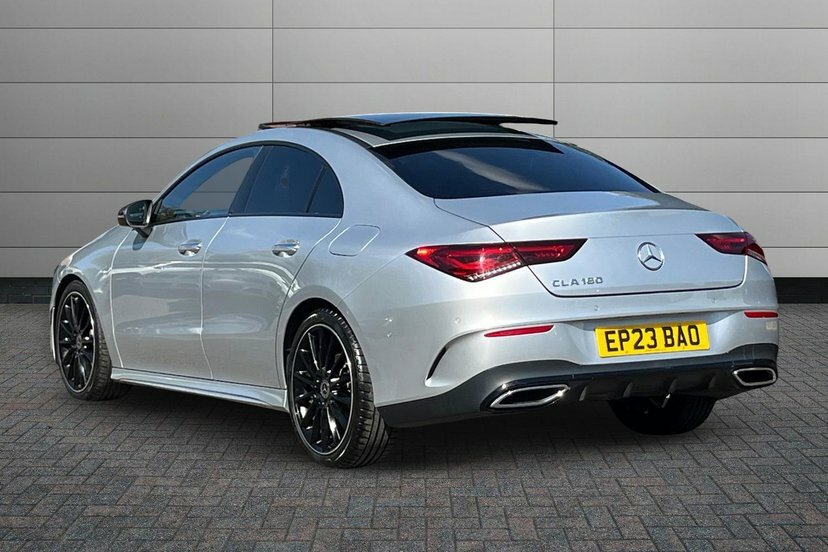 Mercedes-Benz CLA Class Cla180 Amg Line Night Edition Premium Plus Coupe EP23BAO Silver #2
