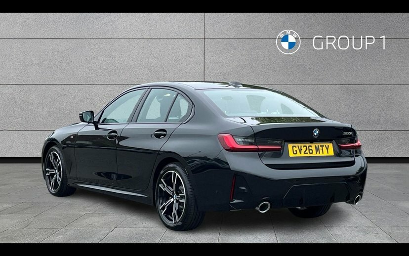BMW 3 Series 320I M Sport Saloon GV26MTY Black #2