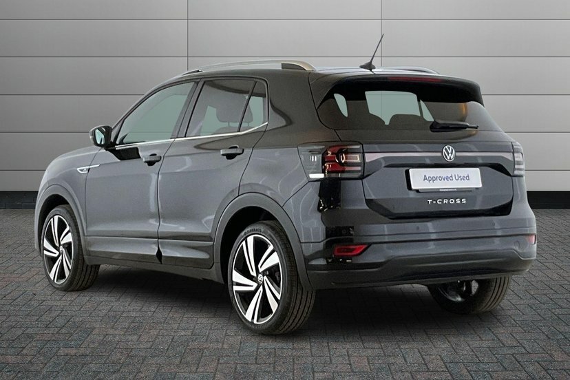 Volkswagen T-Cross 1.0 Tsi R-line Suv 110 Ps AU72UUC Black #3