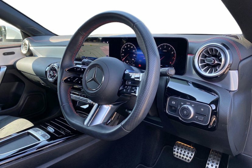 Mercedes-Benz CLA Class Cla180h Mhev Amg Line Executive Coupe White #5