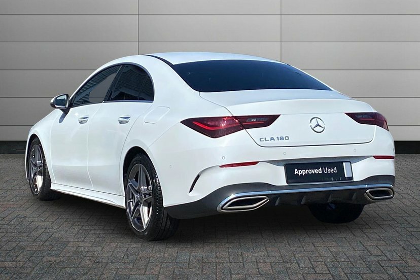 Mercedes-Benz CLA Class Cla180h Mhev Amg Line Executive Coupe White #2